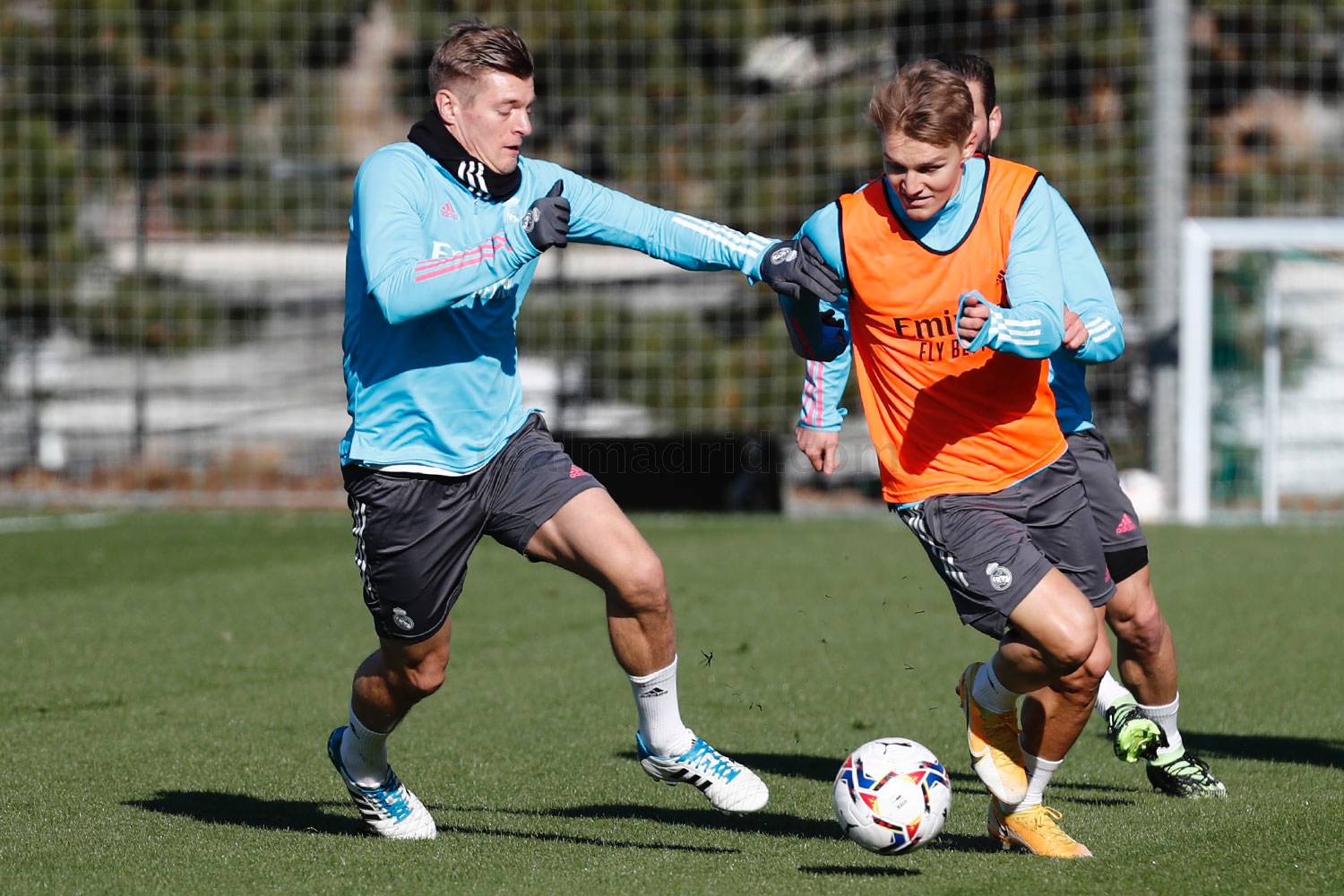 Альваро Одриосола и Лука Йович провели тренировку в общей группе