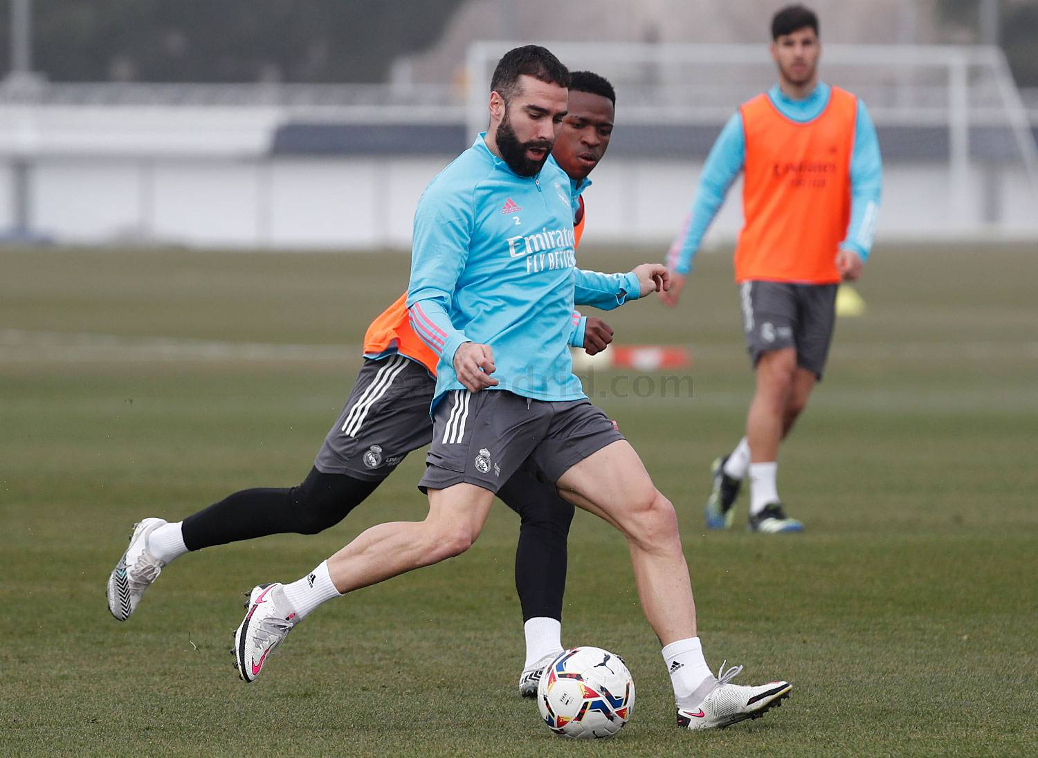 Дани Карвахаль провел всю тренировку в общей группе