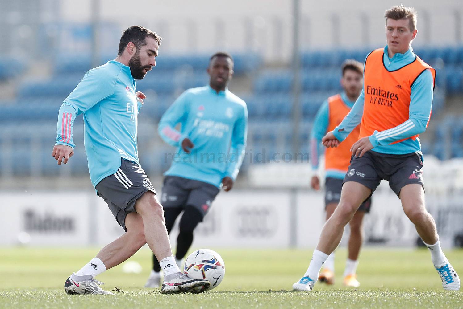 Команда продолжает готовиться к матчу с «Валенсией»