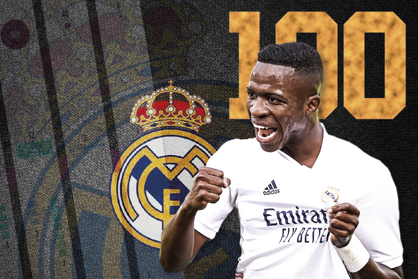 Винисиус сыграл 100 матчей в «Мадриде»