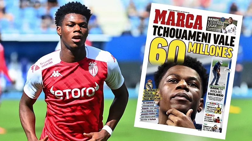 Представители «Мадрида» отправились в Монако ради Чуамени