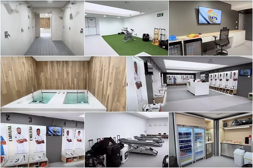 Два джакузи, кухня и многое другое: «Мадрид» показал новую раздевалку