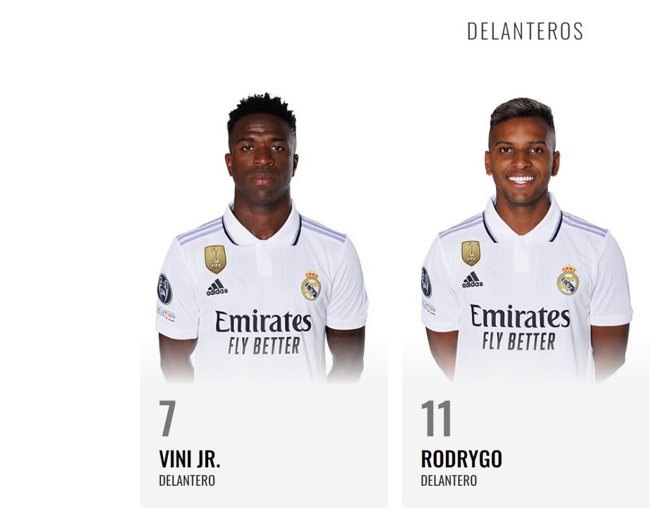 Винисиус и Родриго начнут сезон 2023/24 под новыми номерами