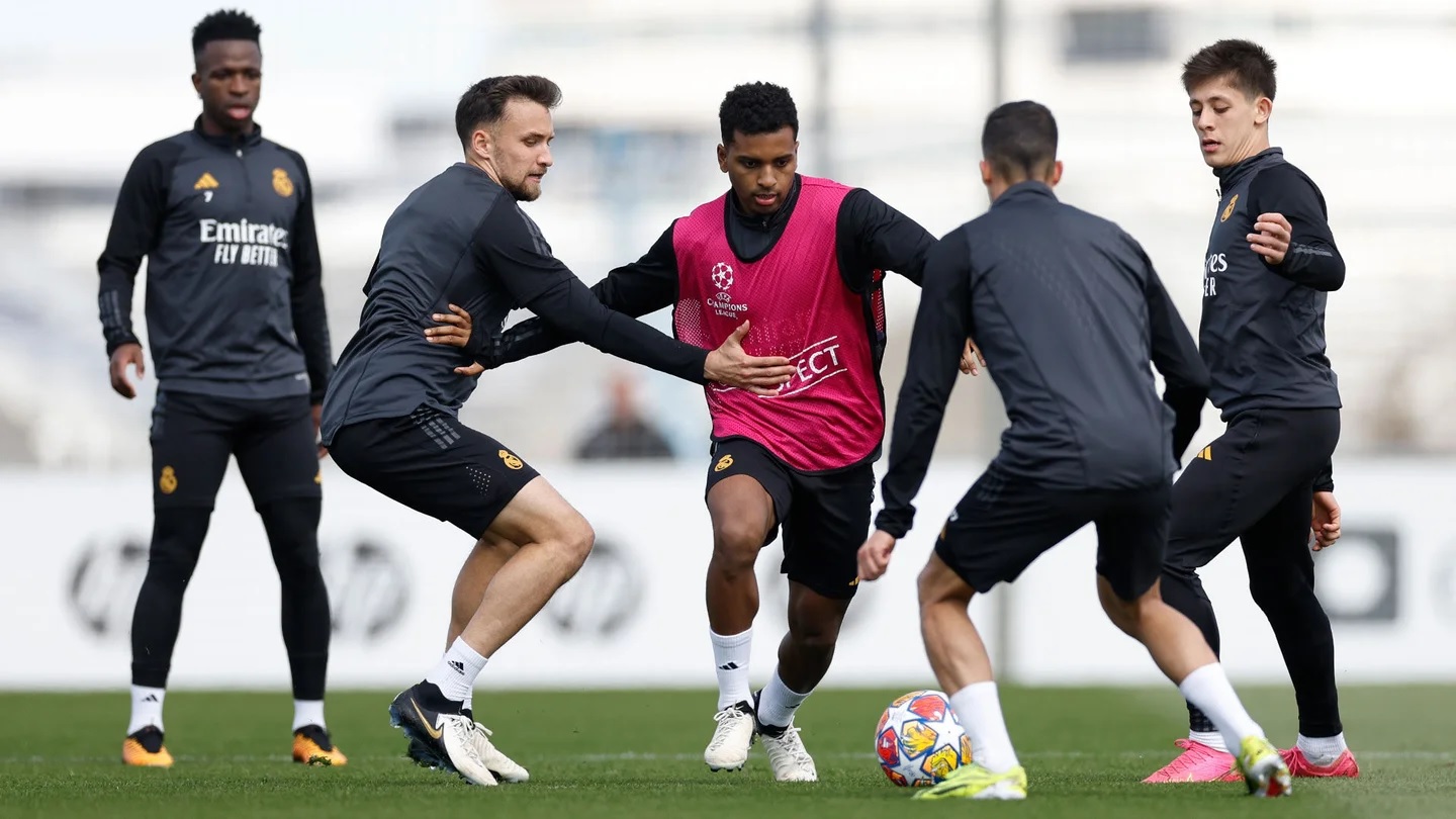 Заключительная тренировка перед матчем с «Лейпцигом»