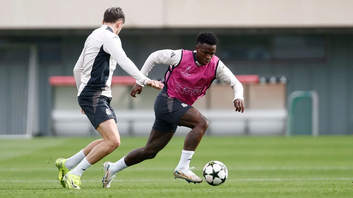 Заключительная тренировка перед матчем с «Миланом»