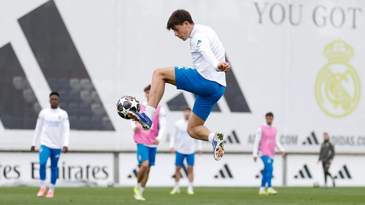 Заключительная тренировка перед матчем Лиги Чемпионов