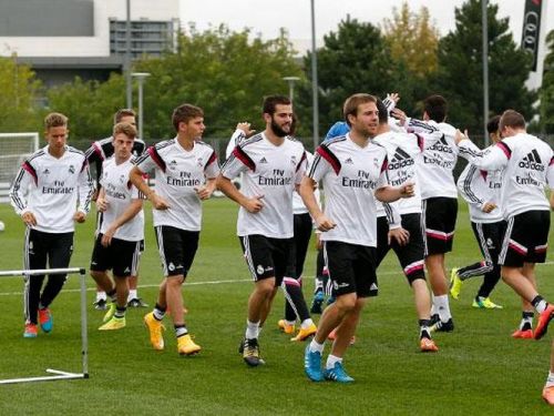 Entrenamiento del Real Madrid