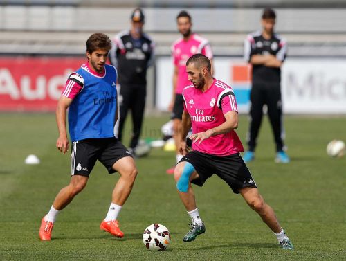 preparando el partido contra el Valencia